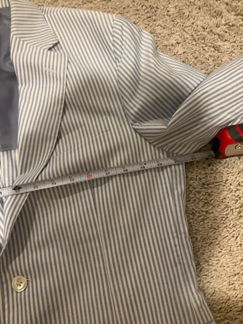 J.CREW crosby classic-fit suit jacket in portuguese cotton oxford. SIZE: 40/REGU